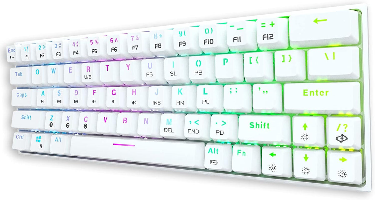 Wireless Wired 60% Mechanical Keyboard with Arrow Keys, True RGB Backlit M5995