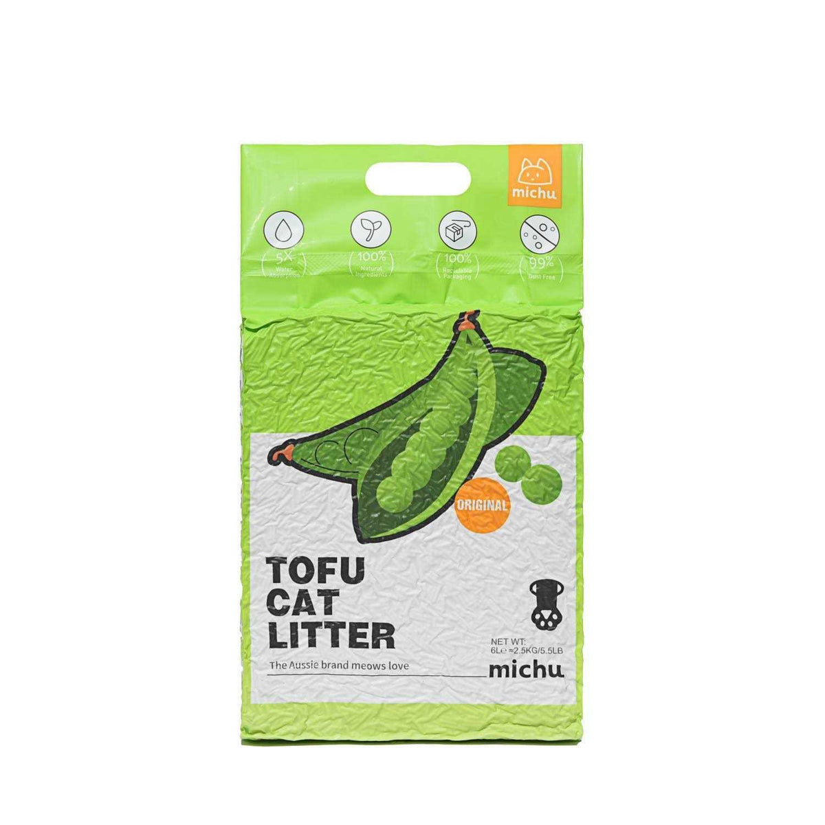 Natural Clumping Tofu Cat Litter 5.5lb L9908