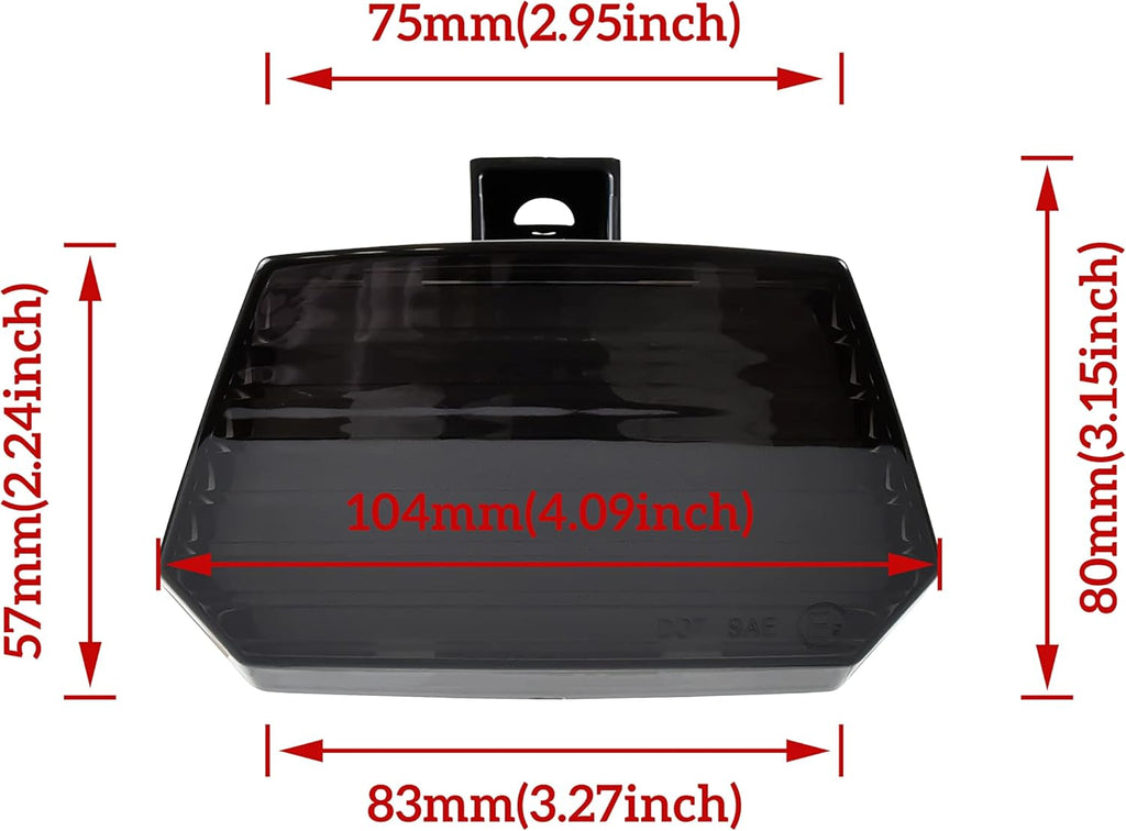 Smoked Black LED Tail Light Assembly H112821
