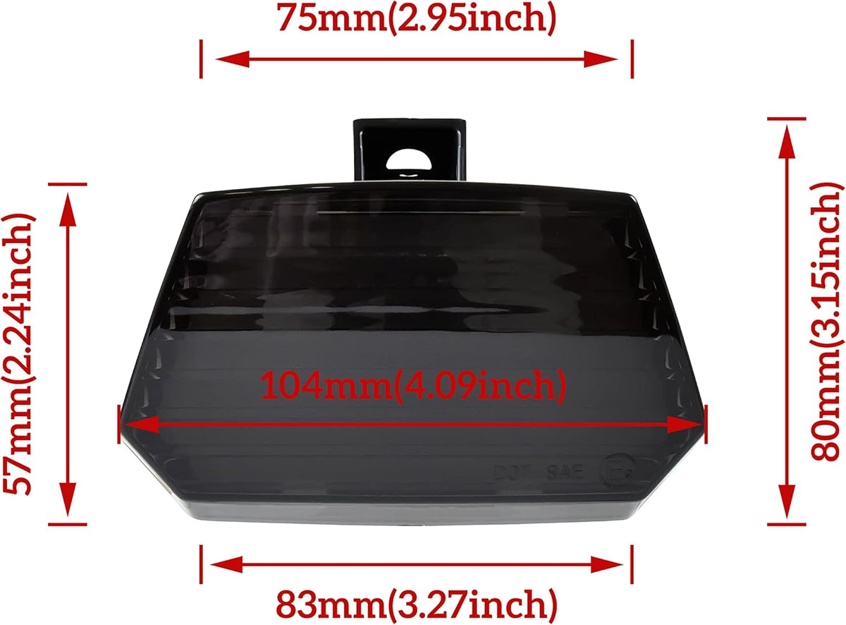 Smoked Black LED Tail Light Assembly H112821