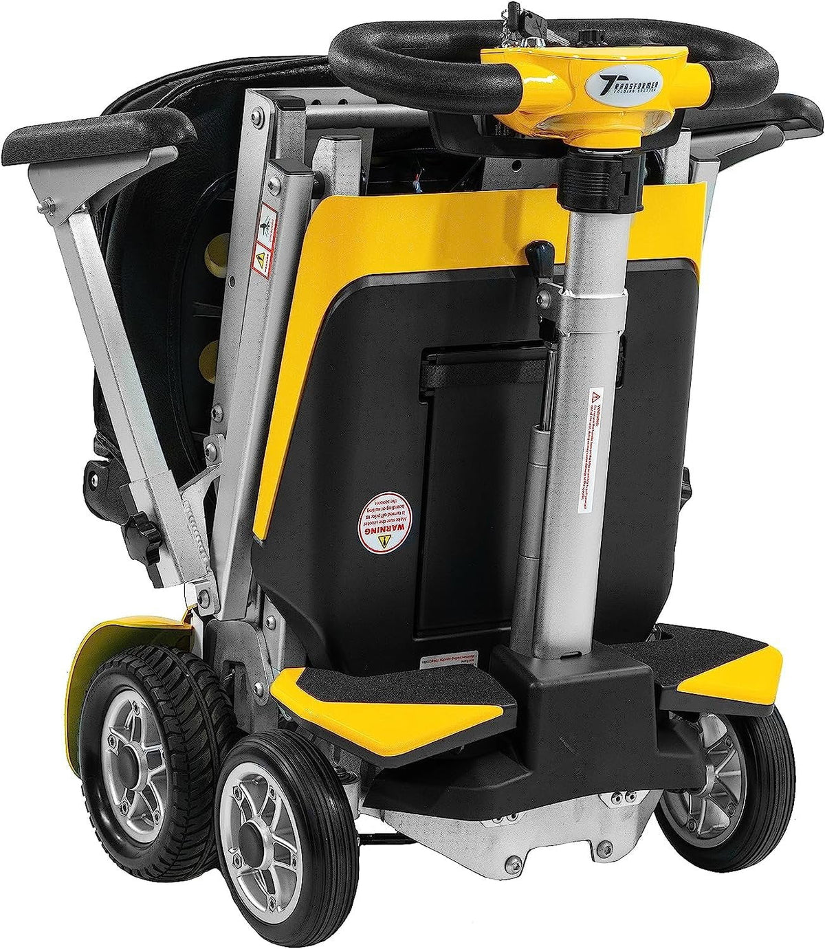 Yellow Automatic Folding Travel Scooter with Lightweight Lithium Battery T9106