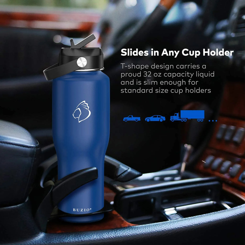 32oz Insulated Stainless Steel Water Bottle with Straw Lid and Flex Cap U3867