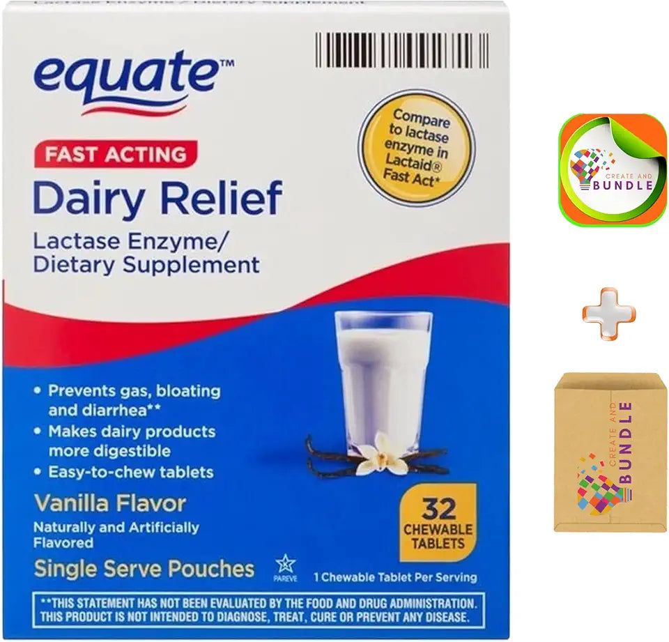 Vanilla Flavor Lactase Enzyme Chewables 32 Count C966