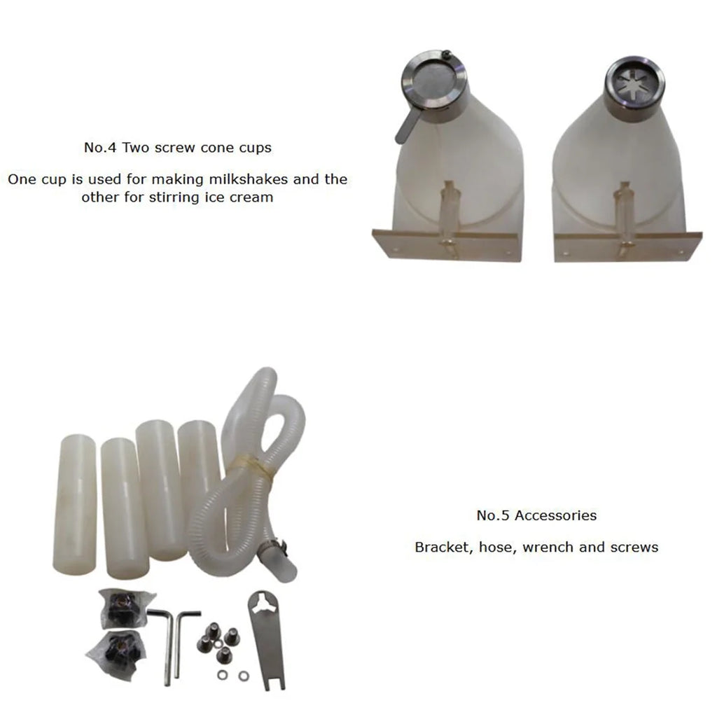 Electric Fruit Ice Cream Machine Juice Yogurt Milkshake Mixer N187051