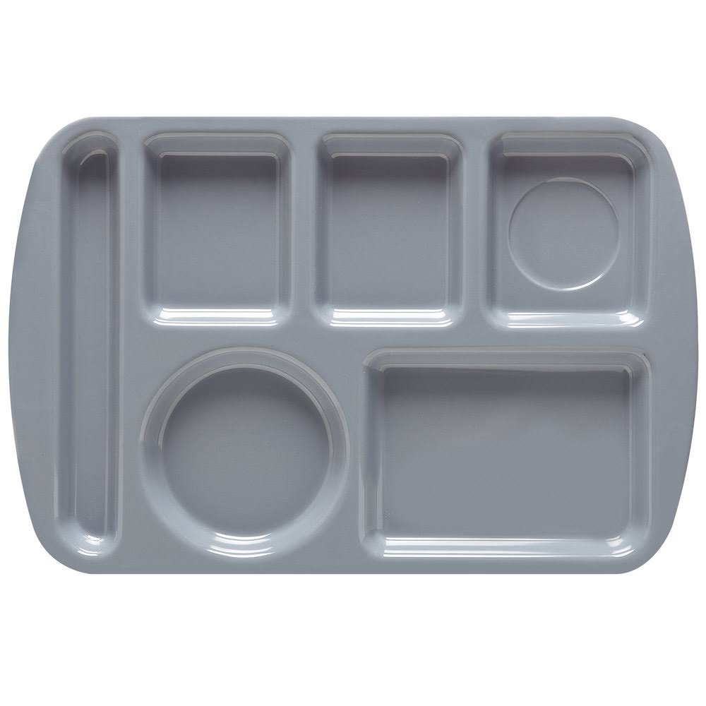 French Blue School Cafeteria Compartment Tray J91563