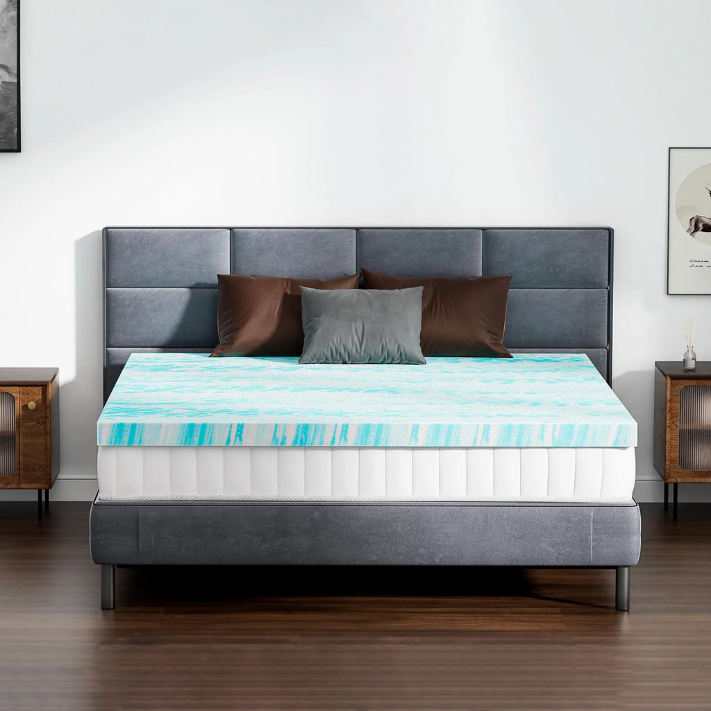 2 Inch Gel Memory Foam Mattress Topper, Twin XL A561