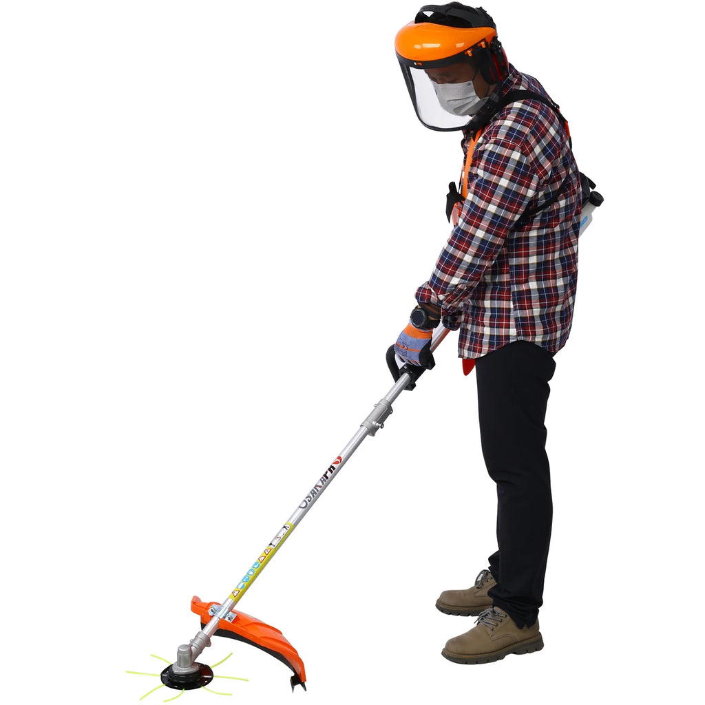 10 in 1 2-Cycle Garden Tool System with Pole Saw, Hedge Trimmer, Grass Trimmer, and Brush Cutter N522