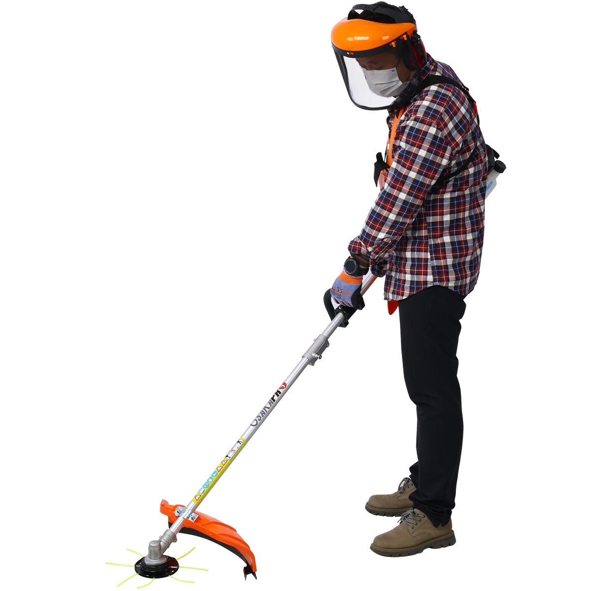 10 in 1 2-Cycle Garden Tool System with Pole Saw, Hedge Trimmer, Grass Trimmer, and Brush Cutter N522