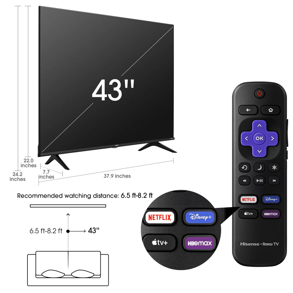 43" 4K UHD LED LCD Smart TV L6774