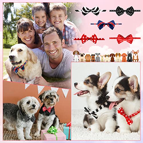 Adjustable Dog Bow Ties Set 70 Pieces G789