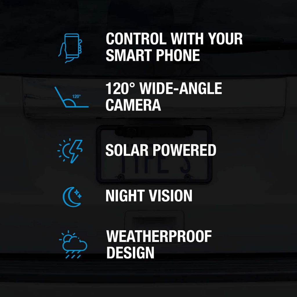 Solar Powered 1080p HD Backup Camera Y18748