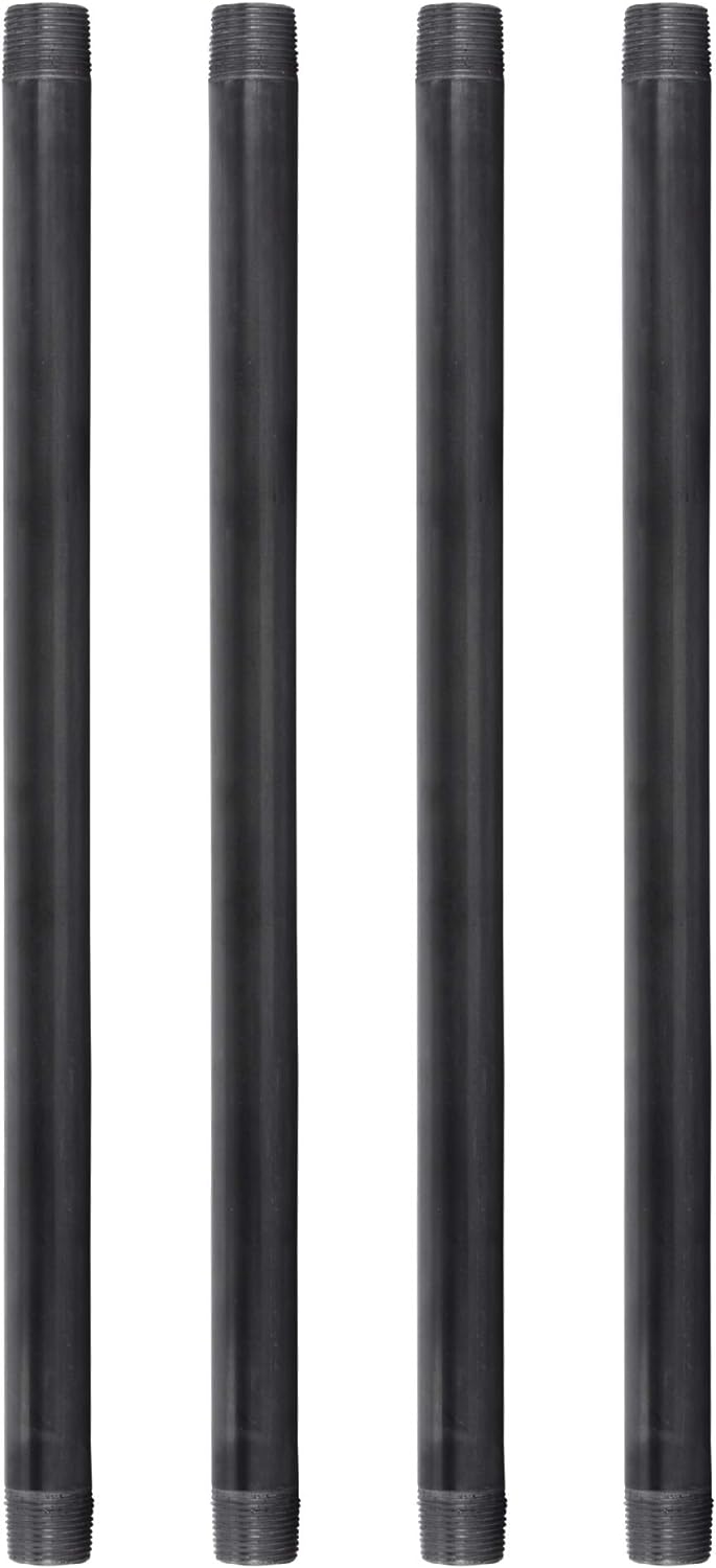 3/4” x 36” Malleable Cast Iron Pipe Connector Steel Grey 4 Pack X860186