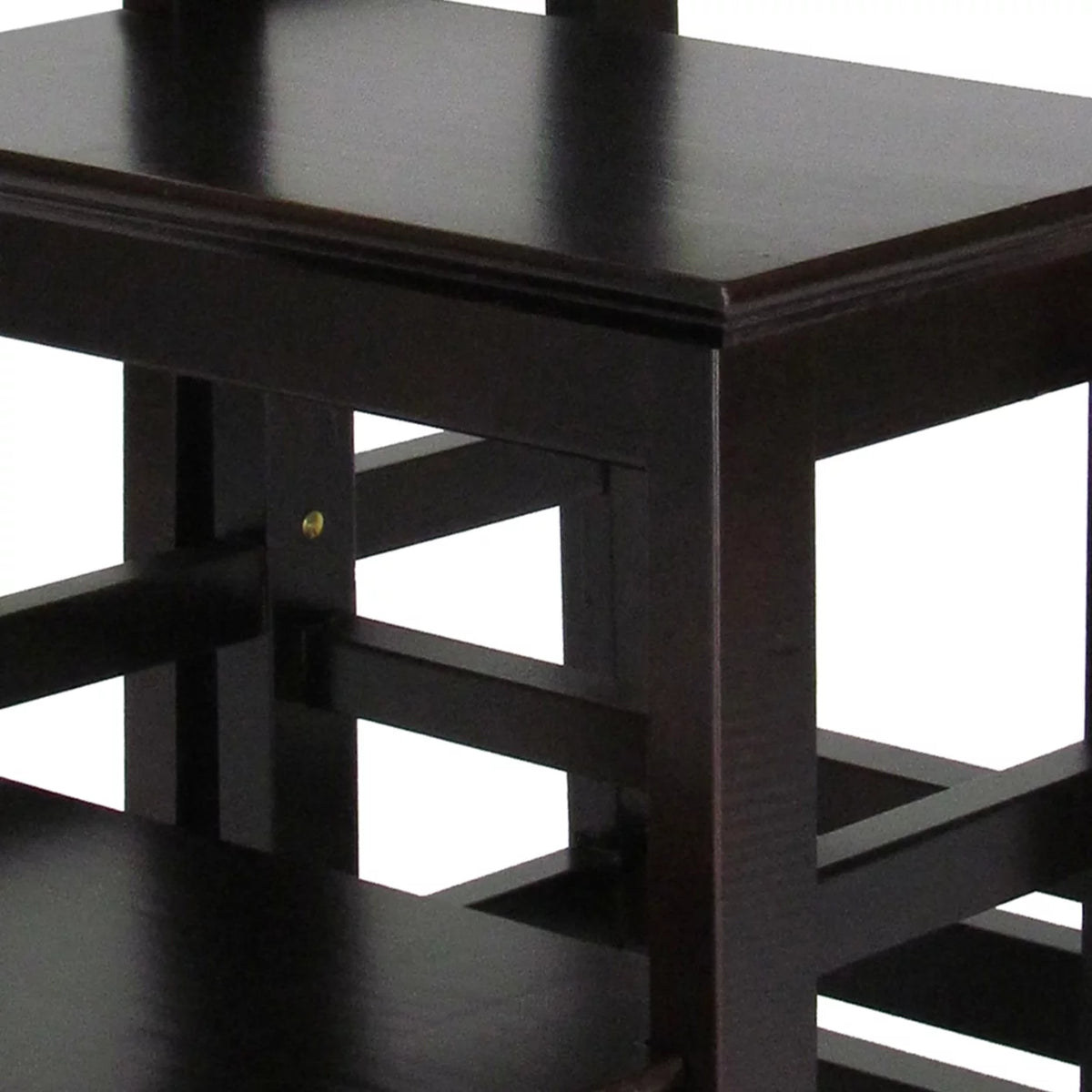 Dark Brown Wooden 3 Step Folding Table M929