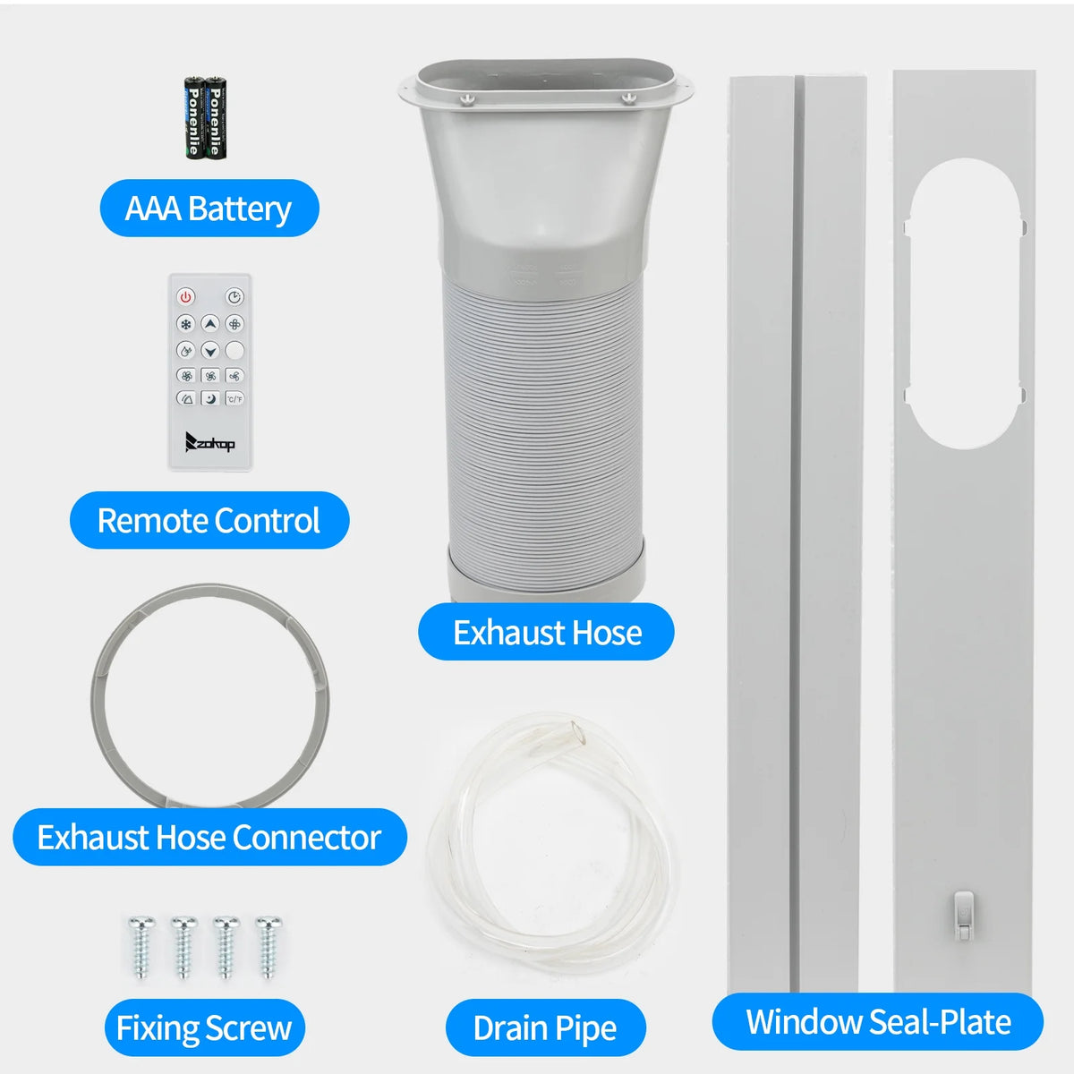 White Portable Air Conditioner X658438