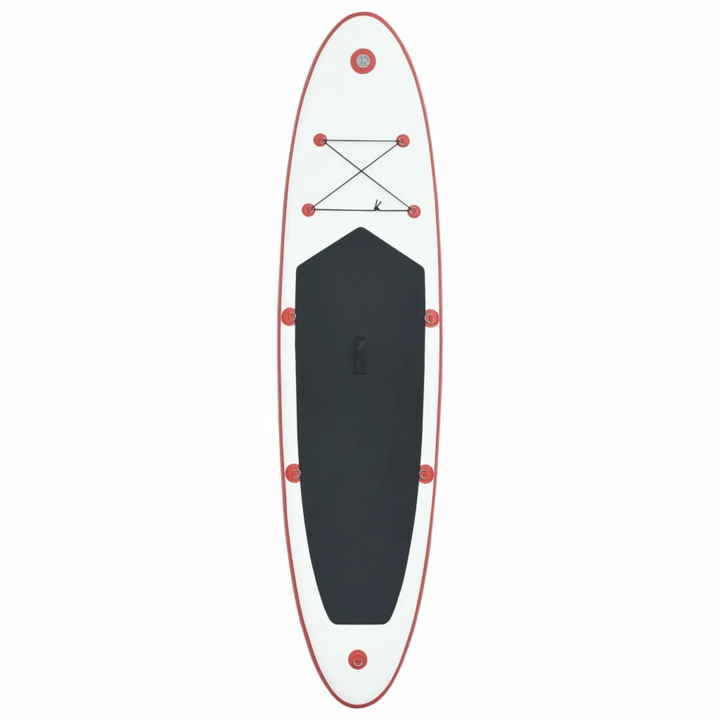 Red and White Inflatable Paddle Board Set R6537