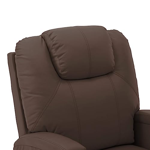 Black Faux Leather Electric Power Lift Massage Chair with 6-Point Vibration Massage E52612