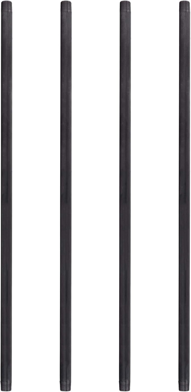3/4” x 36” Malleable Cast Iron Pipe Connector Steel Grey 4 Pack X860186