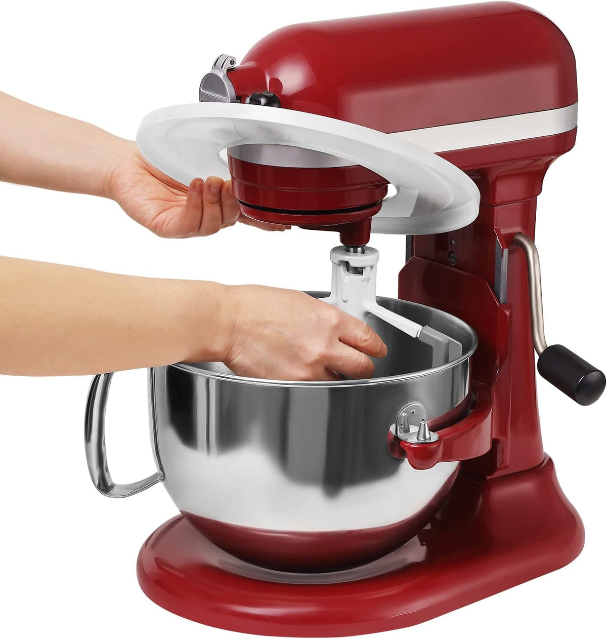 2 Pack Mixer Bowl Lid Covers for KitchenAid 5.5-6 Quart Bowls Z5470
