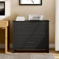 Black 2-Drawer Lateral File Cabinet I368