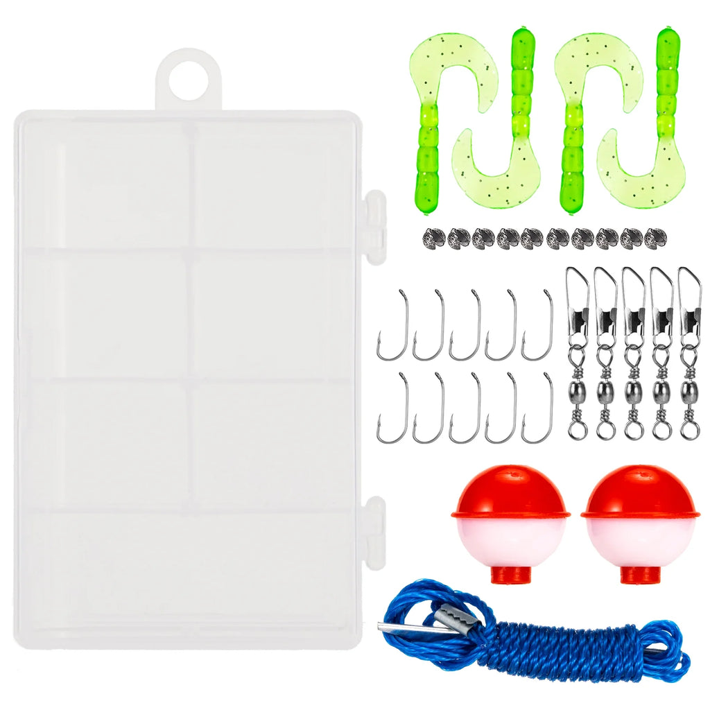Telescopic Fishing Rod and Reel Combo with Carry Case 36pcs Fishing Tackle Set B6587