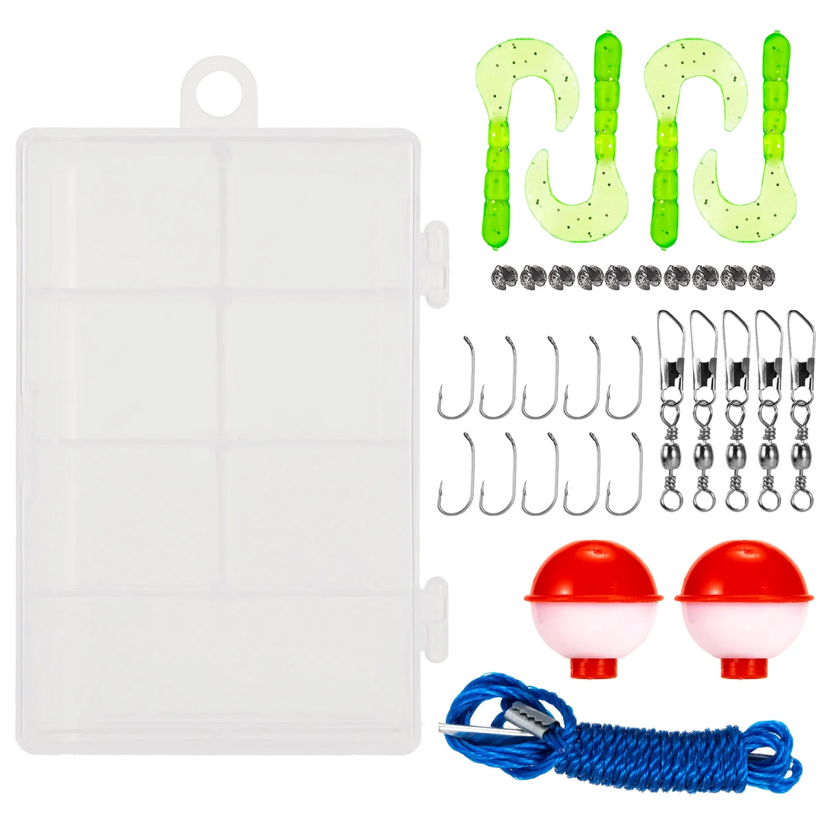 Telescopic Fishing Rod and Reel Combo with Carry Case 36pcs Fishing Tackle Set B6587