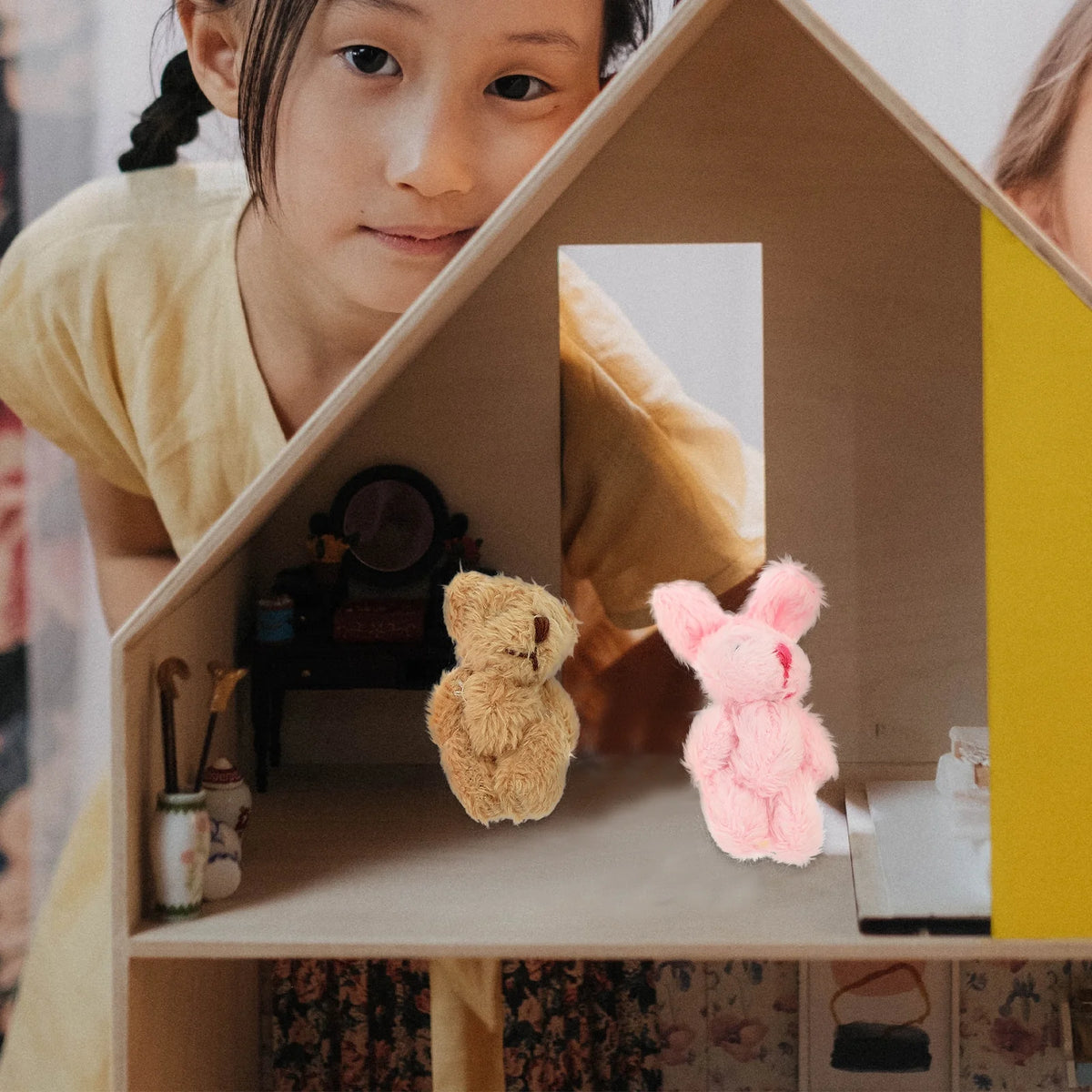 20 Pcs Doll House Miniature Rabbit Cake Decoration Toys T25255
