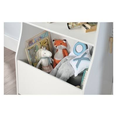 Soft White 3-Shelf Kids Bookcase C400