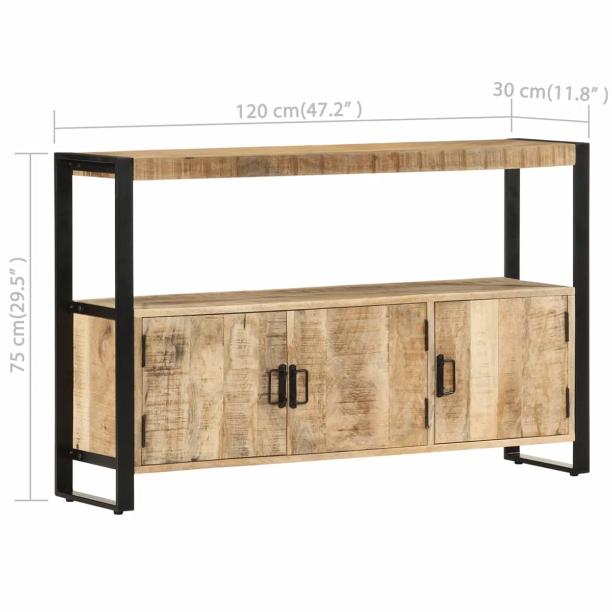 Solid Mango Wood Side Cabinet M174