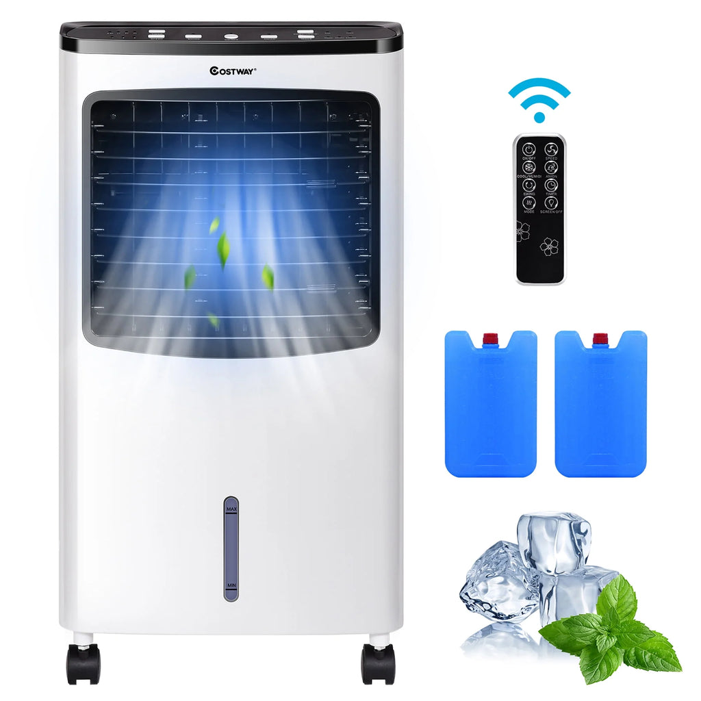 Portable Cooler Fan Humidify Anion Remote Control W965