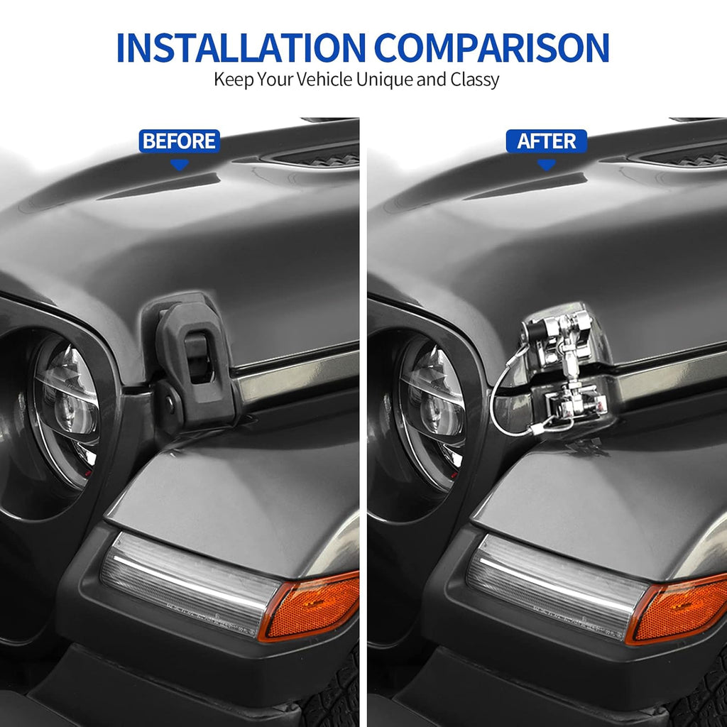Aluminum Alloy Hood Latches Kit V453495