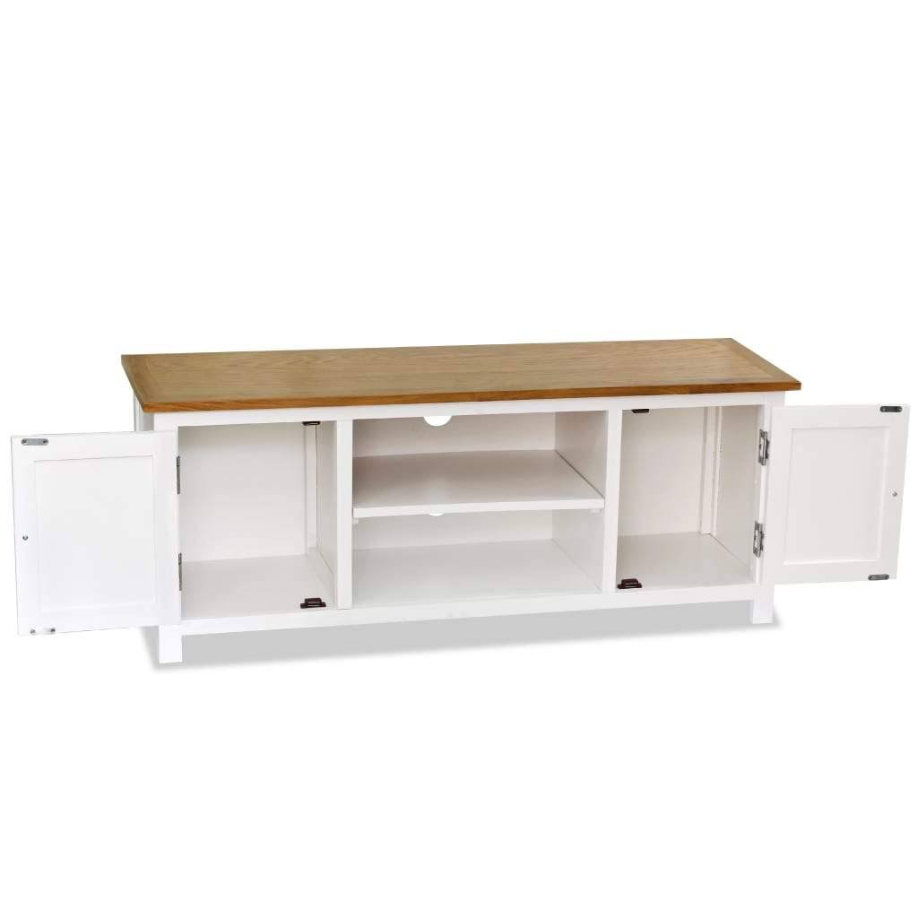 Solid Oak Wood TV Cabinet X108181
