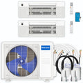 30,000 BTU 2 Zone Ceiling Cassette Ductless Air Conditioner and Heat Pump J3801