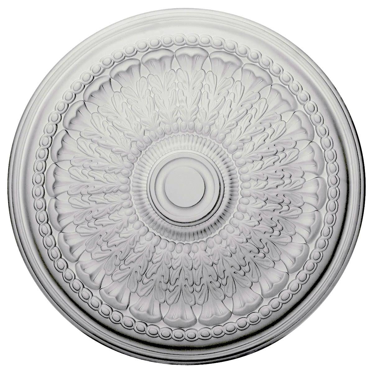 27x22OD x 2 1/2x22P Ceiling Medallion, Hand-Painted Frost K361868