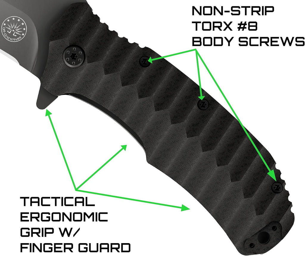 Large Folding Knife with G10 Scales T598005