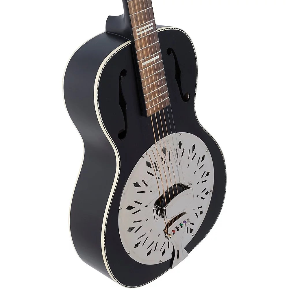 Satin Black Resonator Guitar I581
