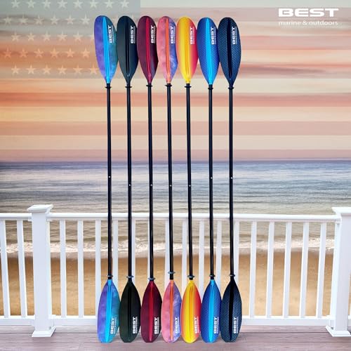 Carbon Fiber Shaft Fiberglass Reinforced Polypropylene Blades Kayak Paddle W3929