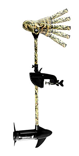 55lb Thrust Transom Mounted Saltwater Electric Trolling Motor with LED Battery Indicator (36" Shaft) G921