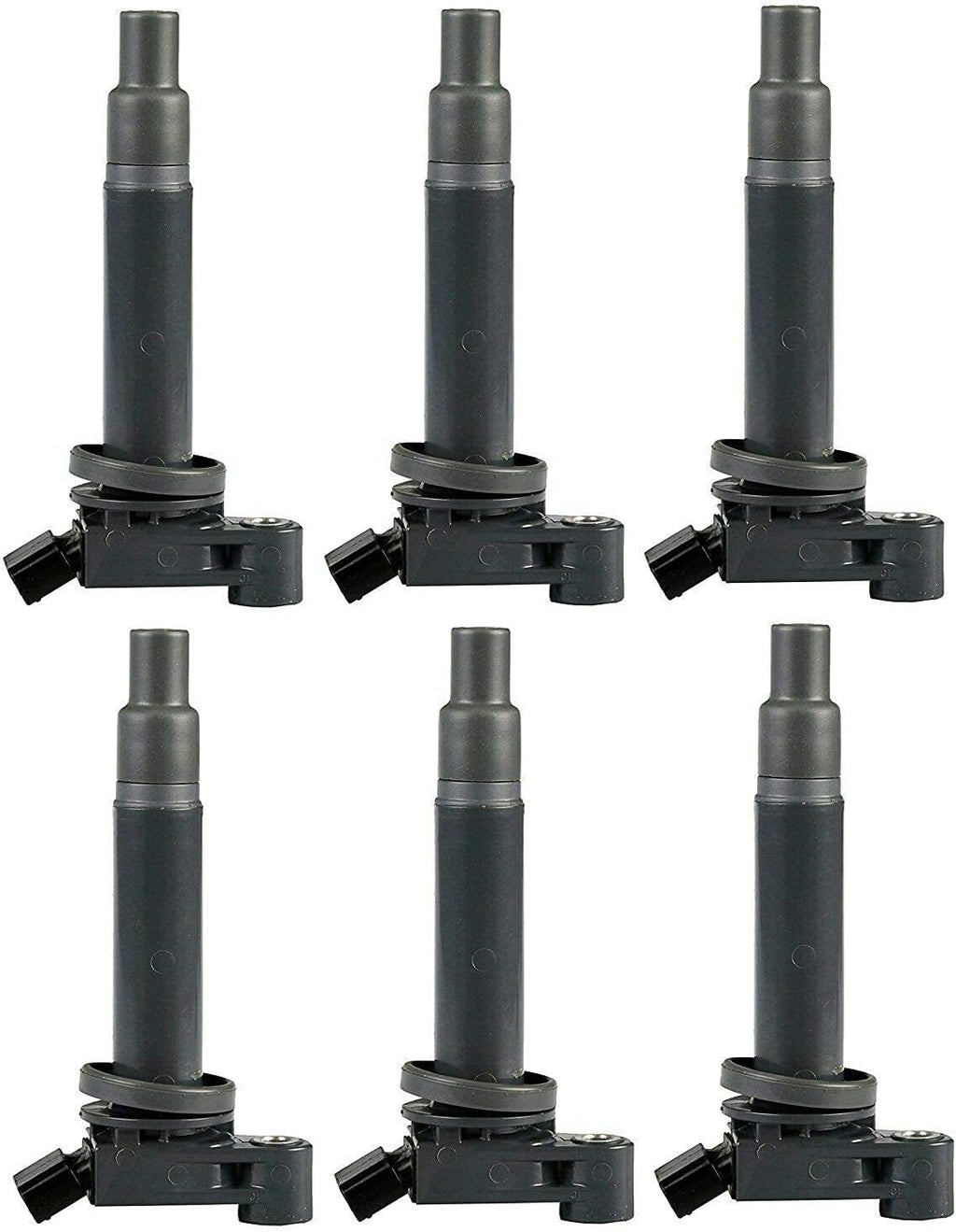 6pcs Ignition Coil Pack and Copper Spark Plug for Lexus Toyota 3.0L V6 I9709