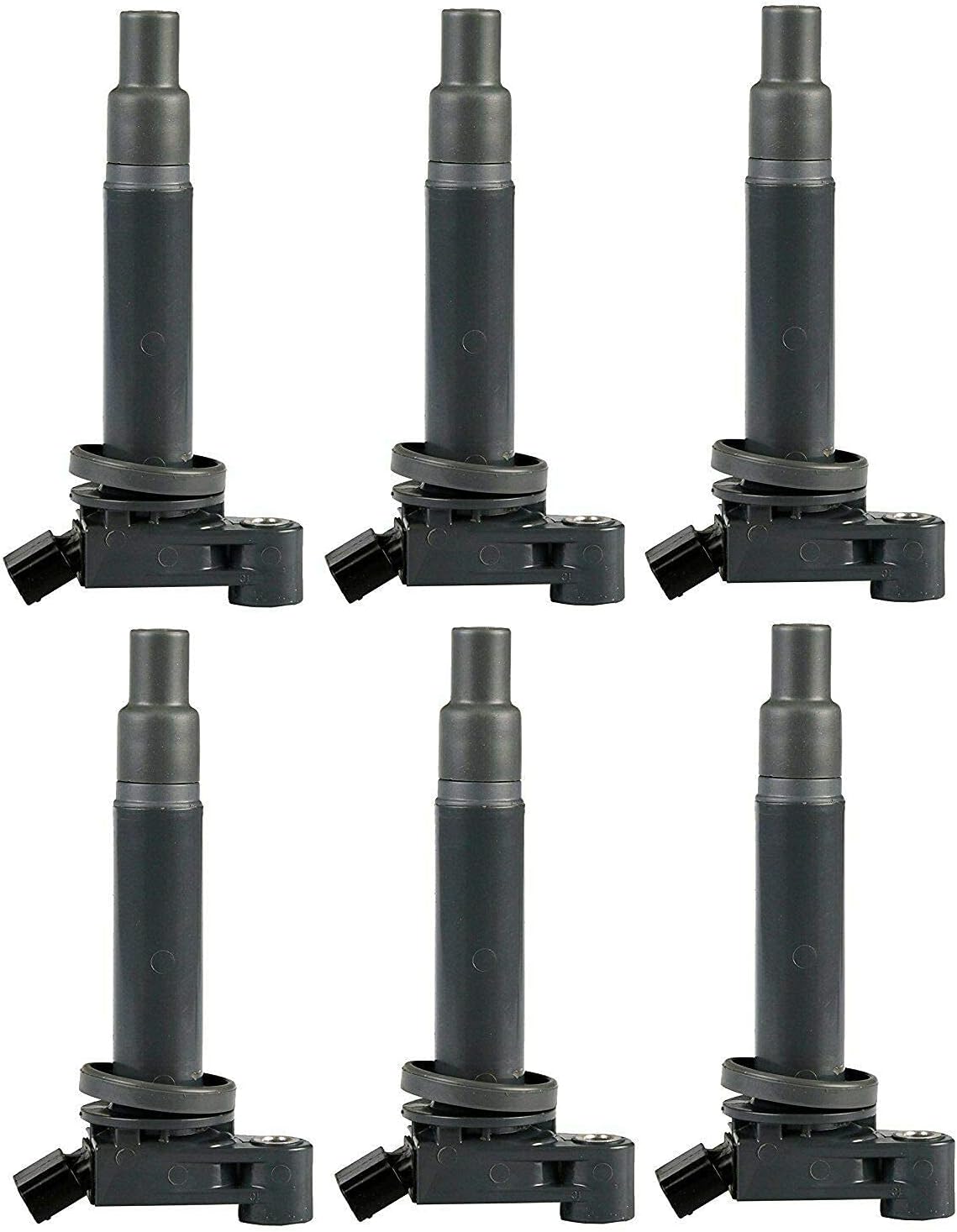 6pcs Ignition Coil Pack and Copper Spark Plug for Lexus Toyota 3.0L V6 I9709