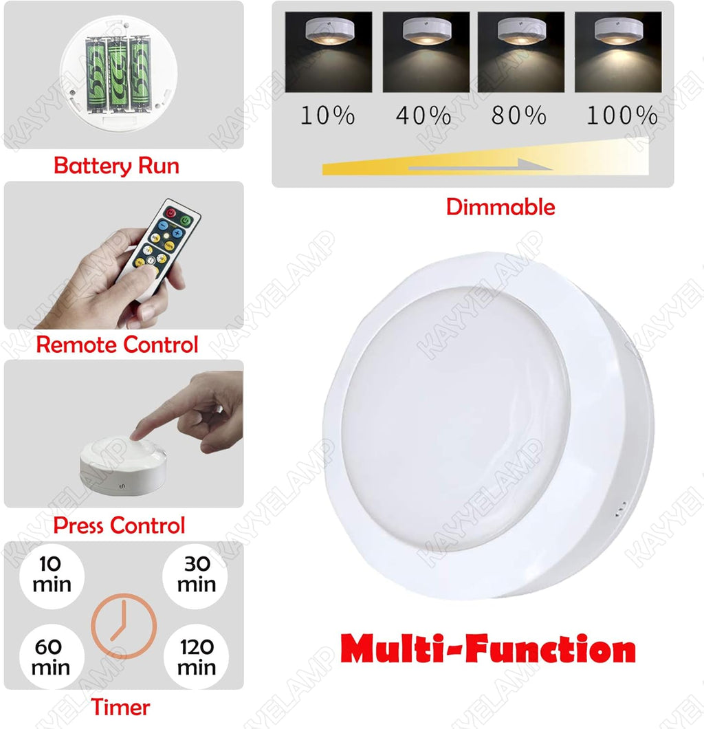 Black Battery Run Remote Control Wall Lamp K9693
