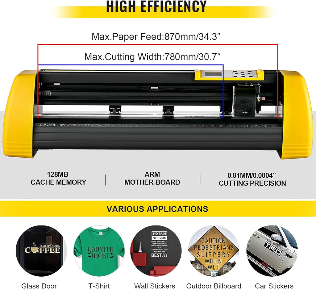 Vinyl Cutter Machine, 34 in Cutting Plotter with Floor Stand S896