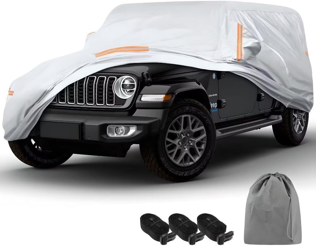 Silver Waterproof Car Cover for Jeep Wrangler 4 Door Z229