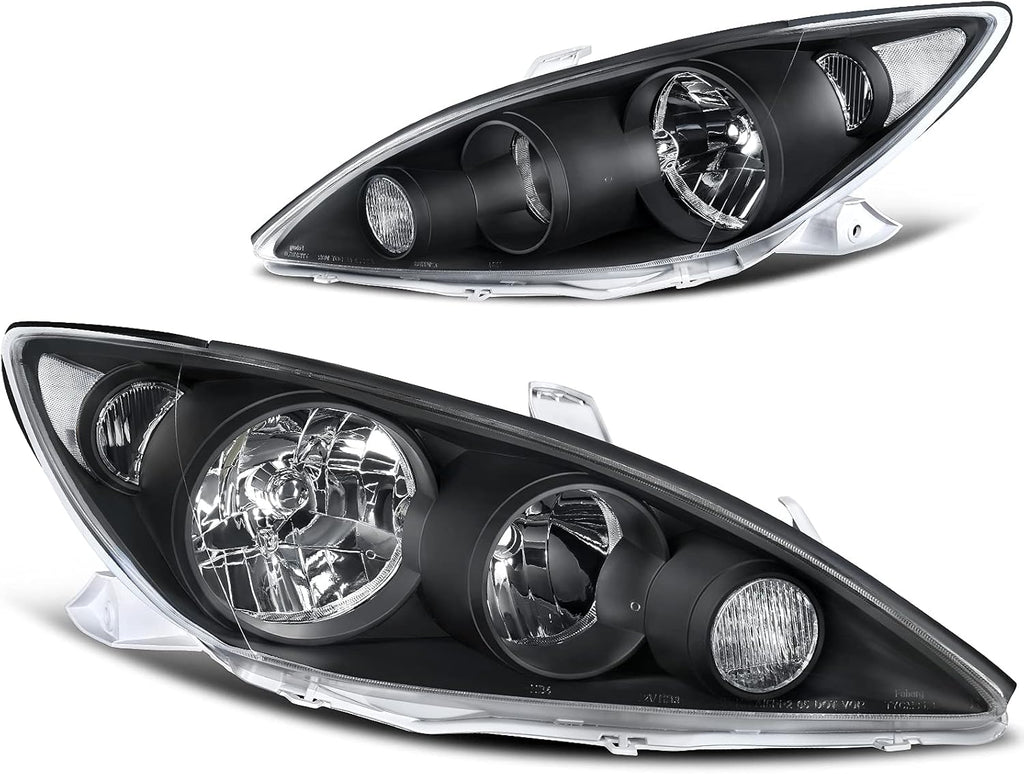 Headlight Assembly Chrome Housing Amber Reflector X50145