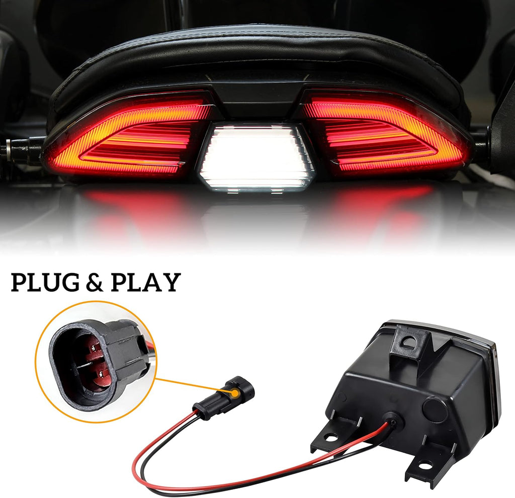 Smoked Black LED Tail Light Assembly H112821