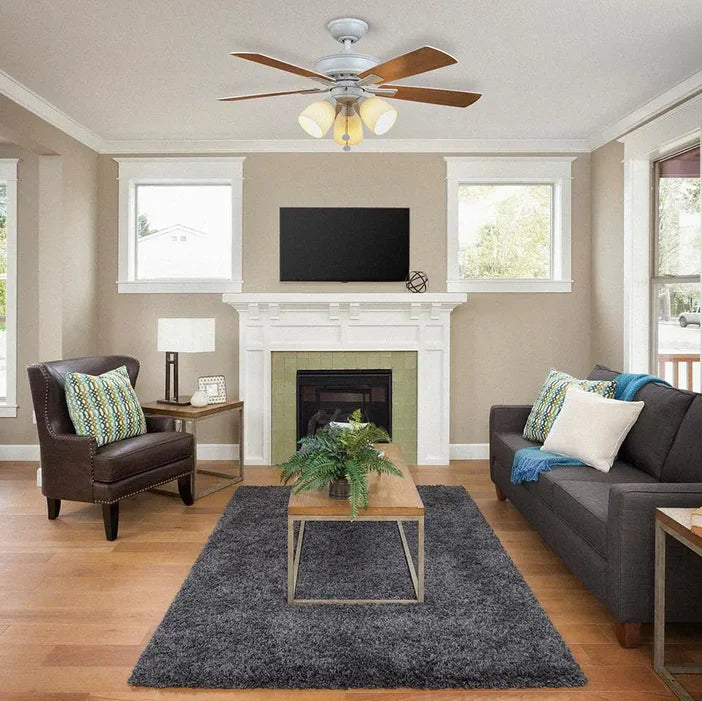 Matte White LED Ceiling Fan D790474