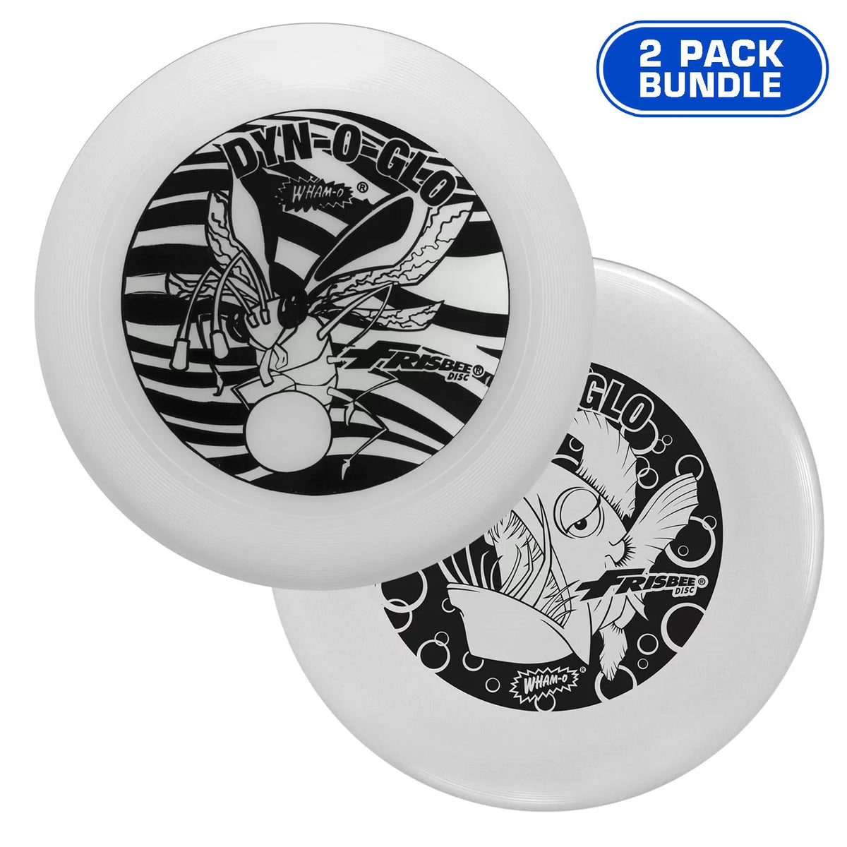 2 Pack 130g Glow in the Dark Flying Disc Q30672