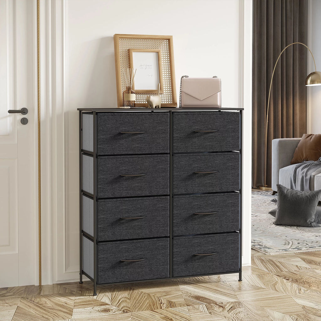 Light Gray 8 Drawer Vertical Dresser K462724