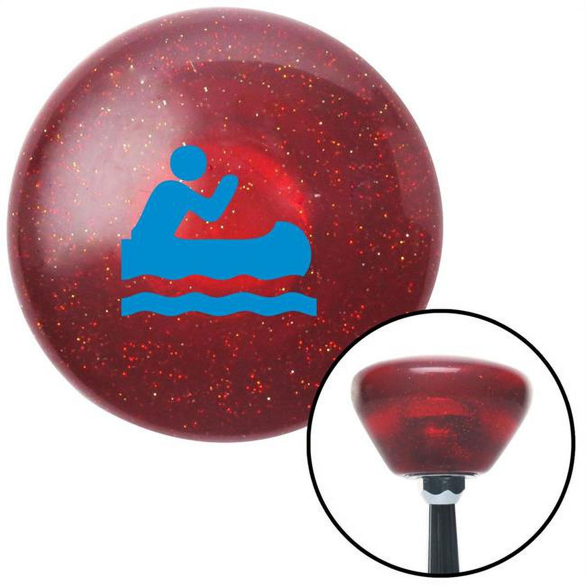 Blue Retro Metal Flake Shift Knob with M16 x 1.5 Insert G44577