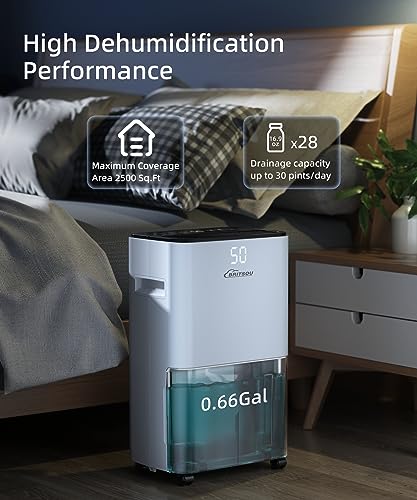 50 Pints Dehumidifier with Drain Hose N5475