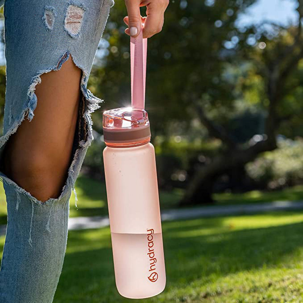 Rose Gold 32 Oz Water Bottle with Fruit Infuser Strainer G25761